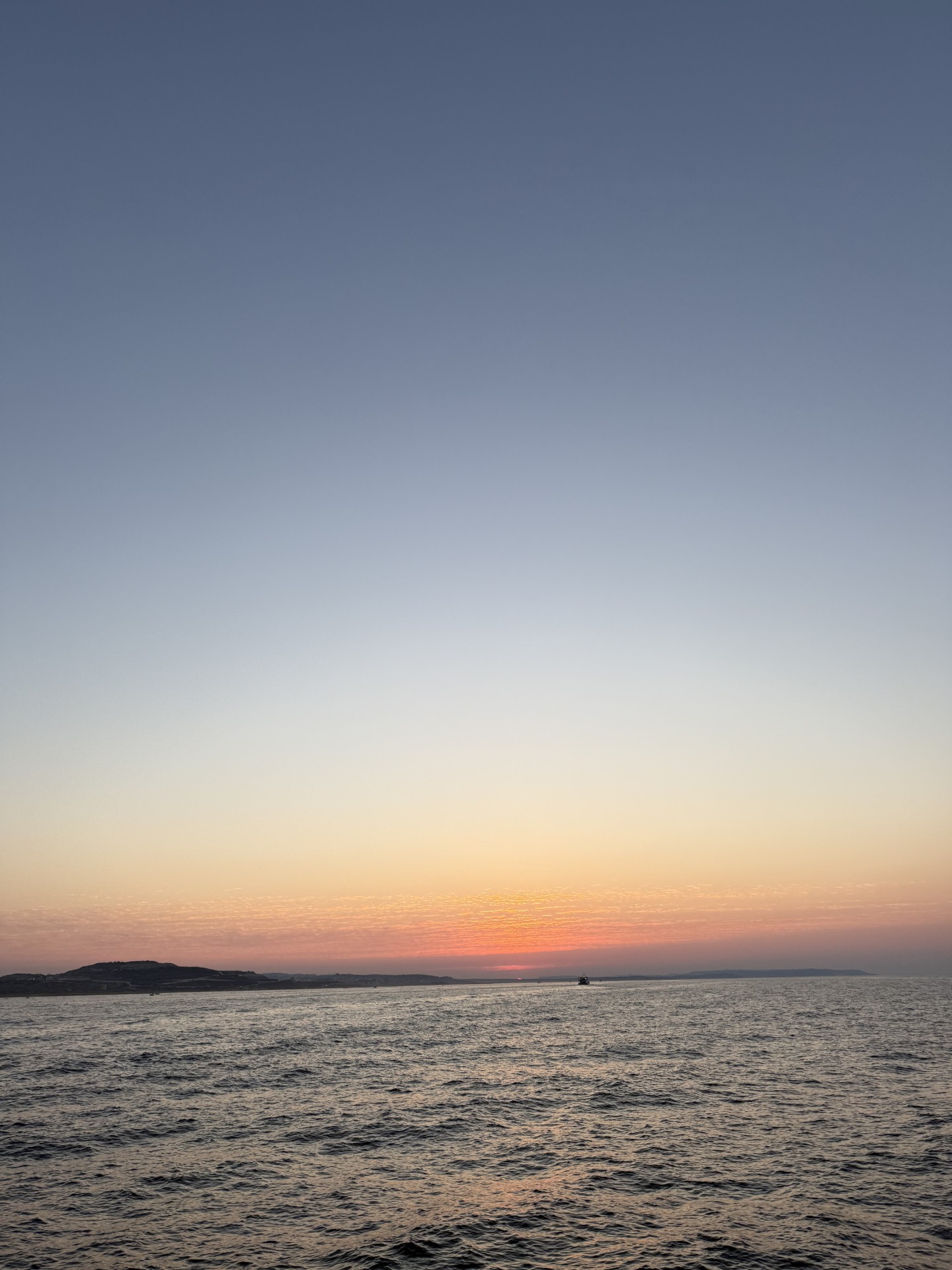 Mediterranean sunset over the Maltese sea